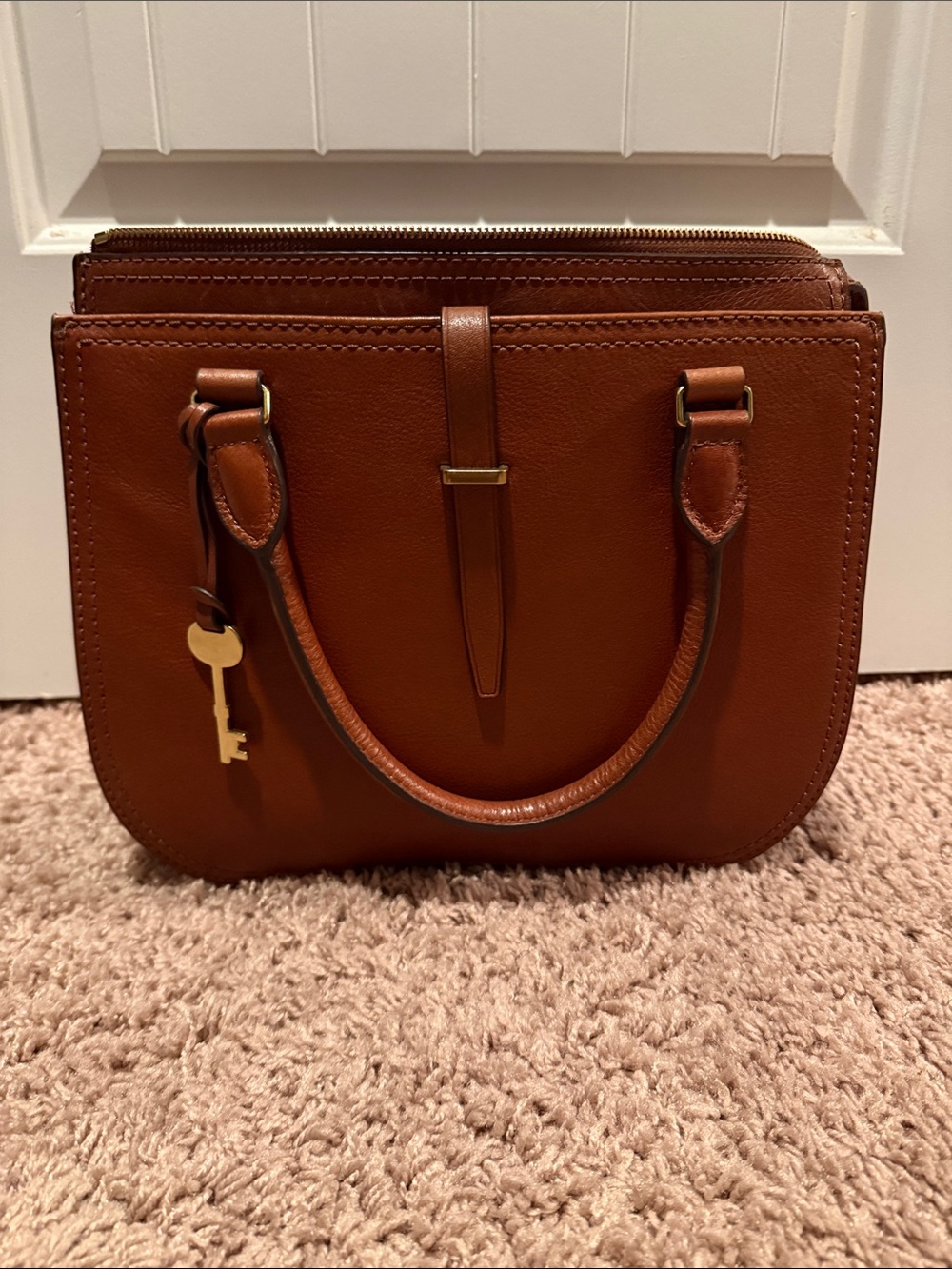 Fossil Cognac Ryder Purse